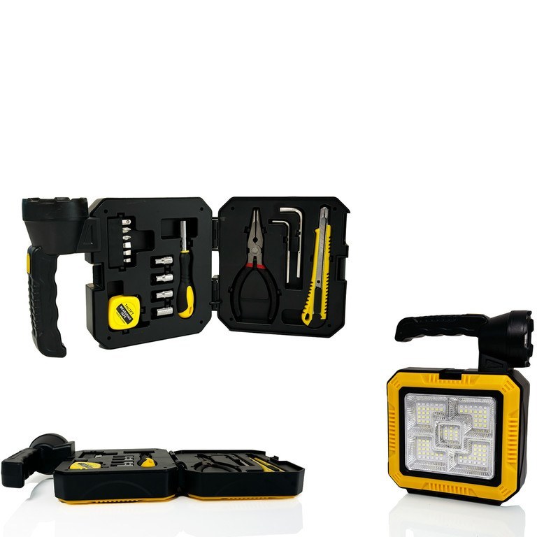 چراغ کمپینگ خورشیدی،پاوربانك و جعبه ابزار قابل حمل 7739-L(تضمين اصل،عمده تماس)