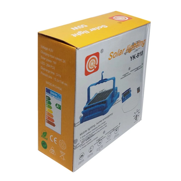پروژکتور خورشیدی Solar Light مدل YK-918 توان۵۰وات(تضمین اصل،عمده تماس)